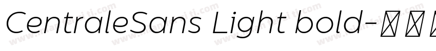 CentraleSans Light bold字体转换